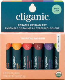 Cliganic Organic Lip Balm Set