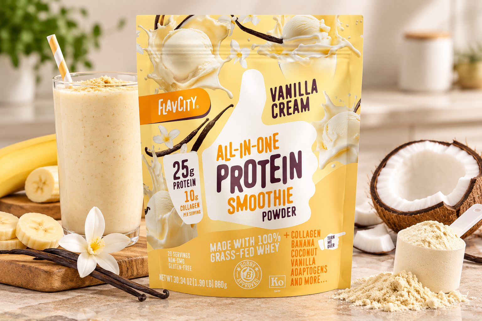 Protein Shake or Mini Meal? Inside FlavCity’s Vanilla All-in-One Smoothie