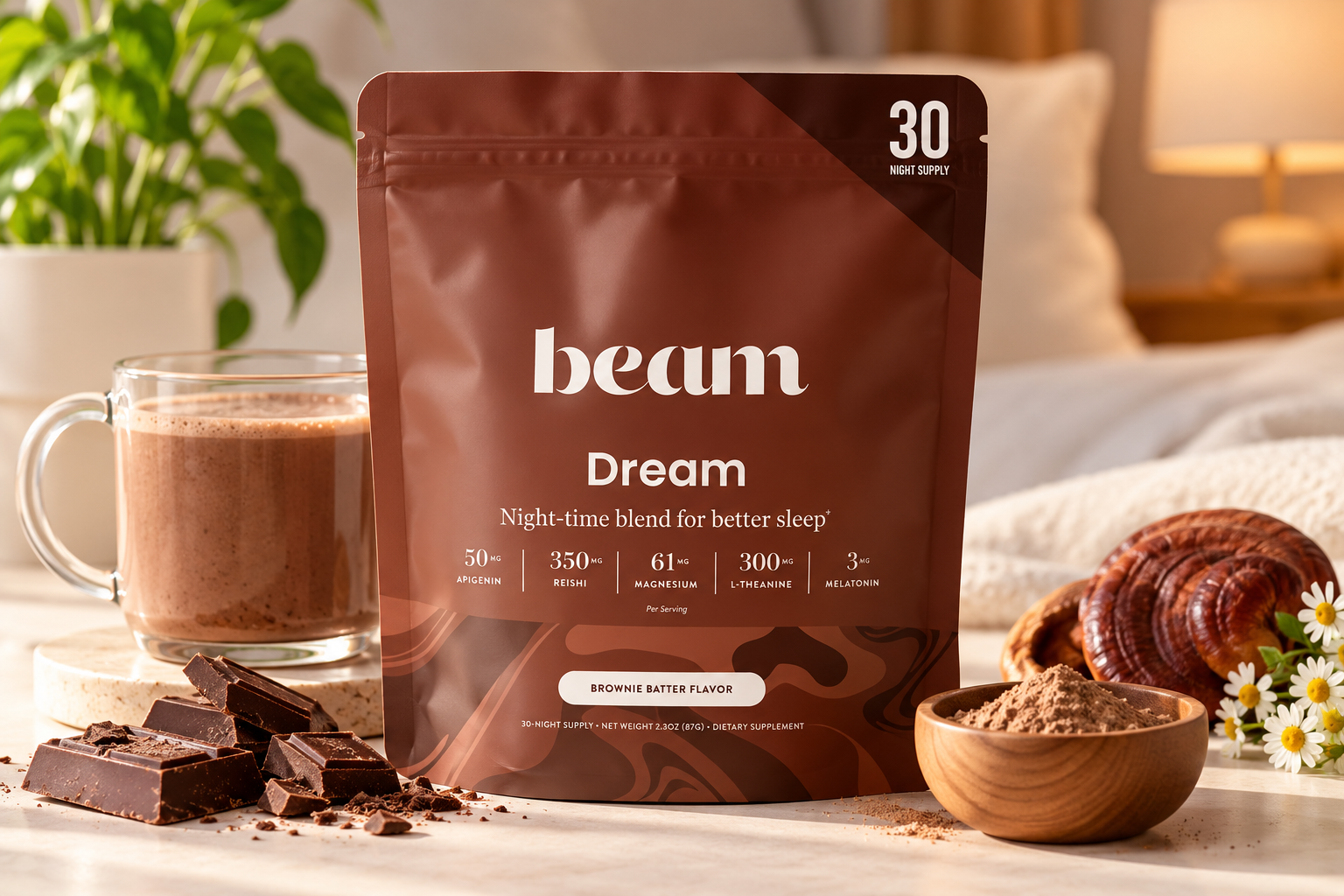 A Brownie Before Bed? BEAM Dream Turns the Idea Into a Sleep Supplement