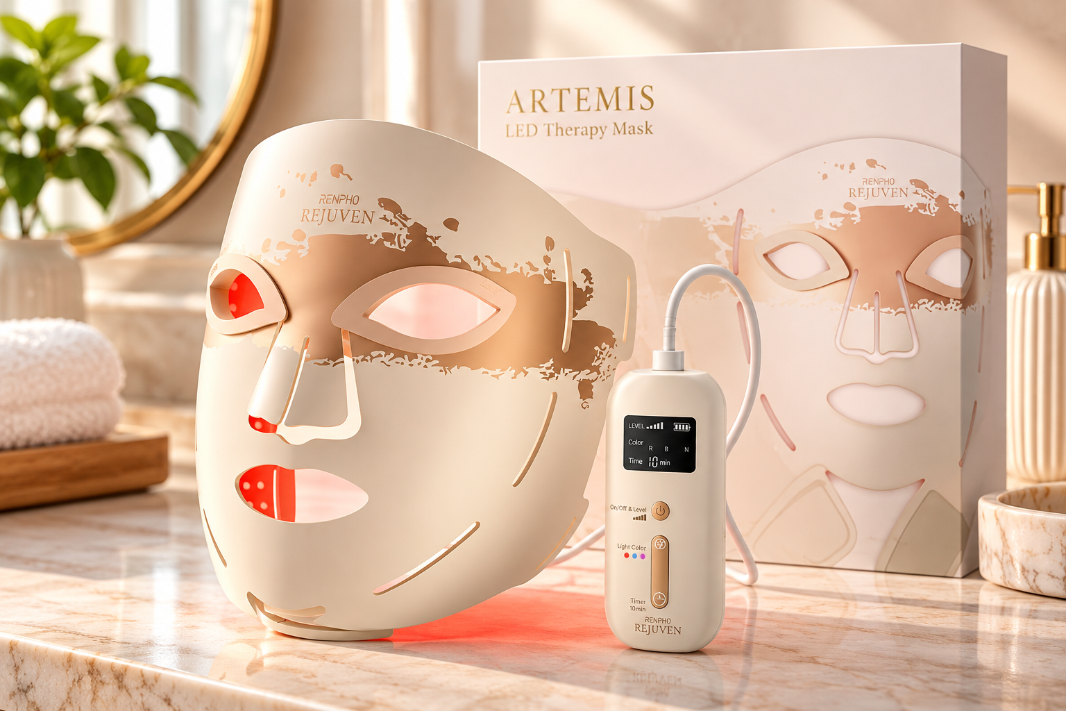 324 LEDs Around Your Face: RENPHO Turns Light Therapy Into a 10-Minute Skincare Step