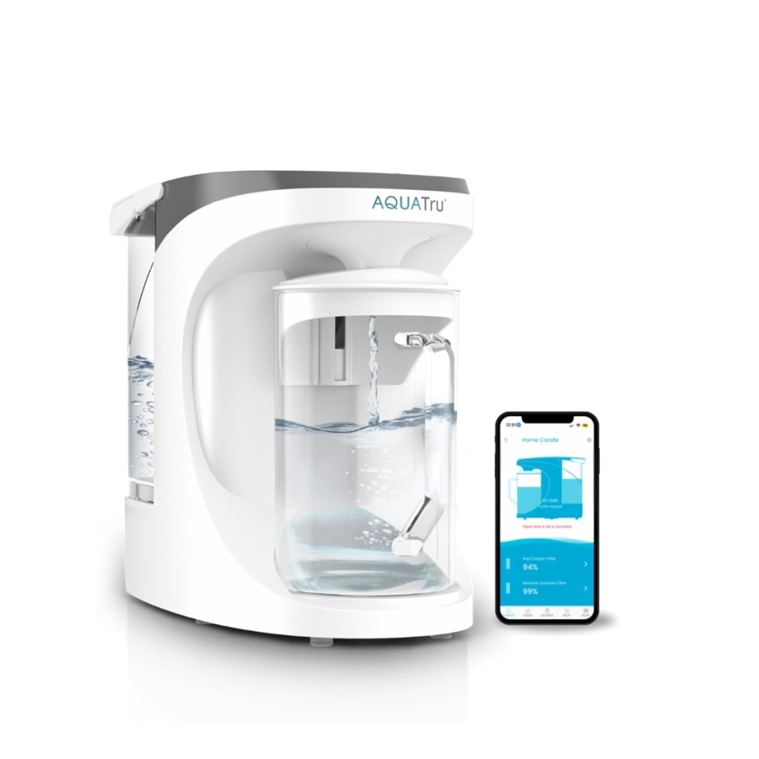 AquaTru Carafe Smart Countertop Water Purifier