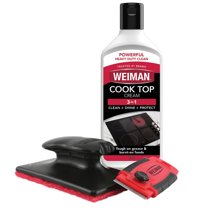 Weiman Glass Cooktop & Stove Top Cleaner Kit