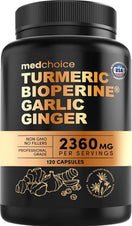 4-in-1 Turmeric and Garlic Supplements with BioPerine