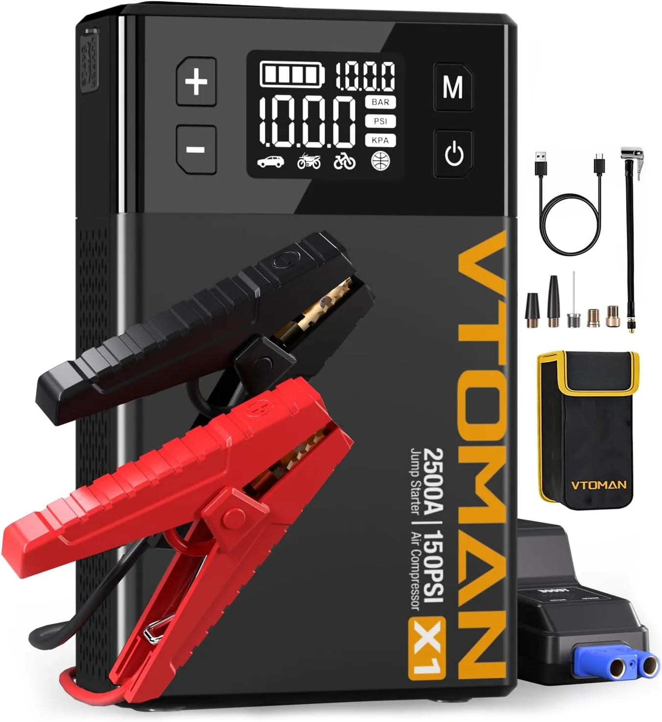 VTOMAN X1 Jump Starter with Air Compressor