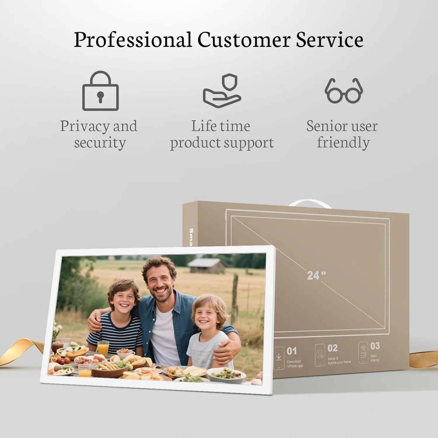 BSIMB Large Digital Picture Frame