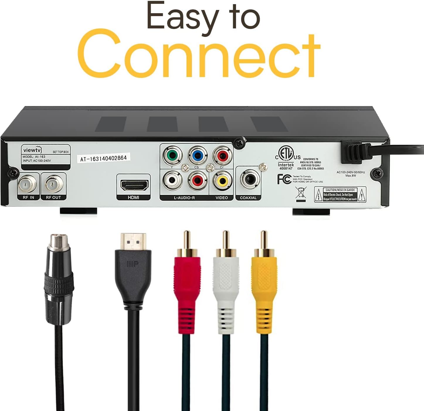 Viewtv AT-163 ATSC Digital TV Converter Box