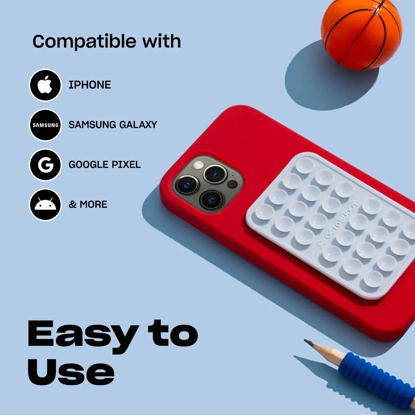 OCTOBUDDY Classic - Silicone Suction Phone Case