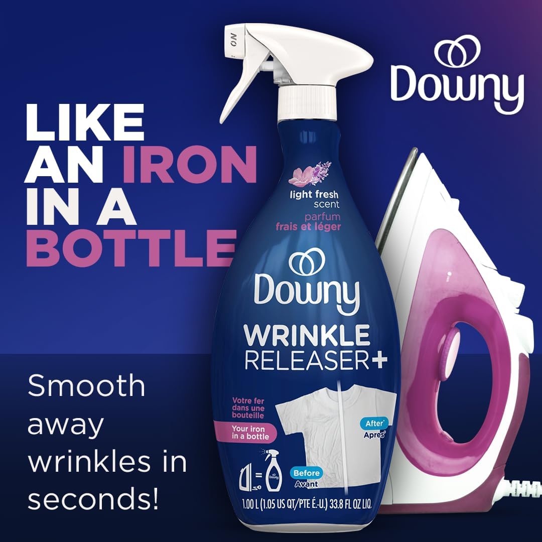 Downy Wrinkle Releaser Spray, Travel Size Spray + 16.9 Fl Oz