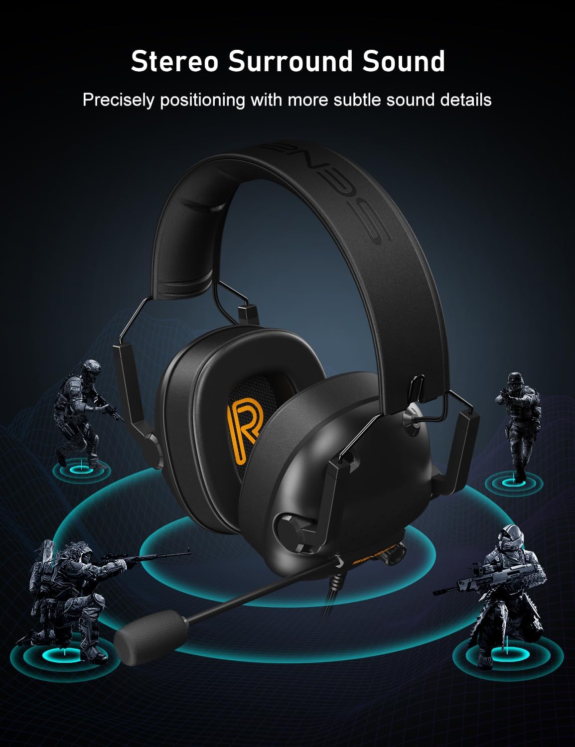 SENZER SG500 Surround Sound Pro Gaming Headset with Noise Cancelling Microphone