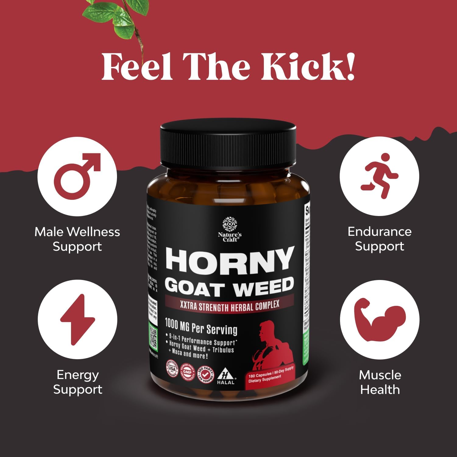 Natures Craft Horny Goat Weed for Men