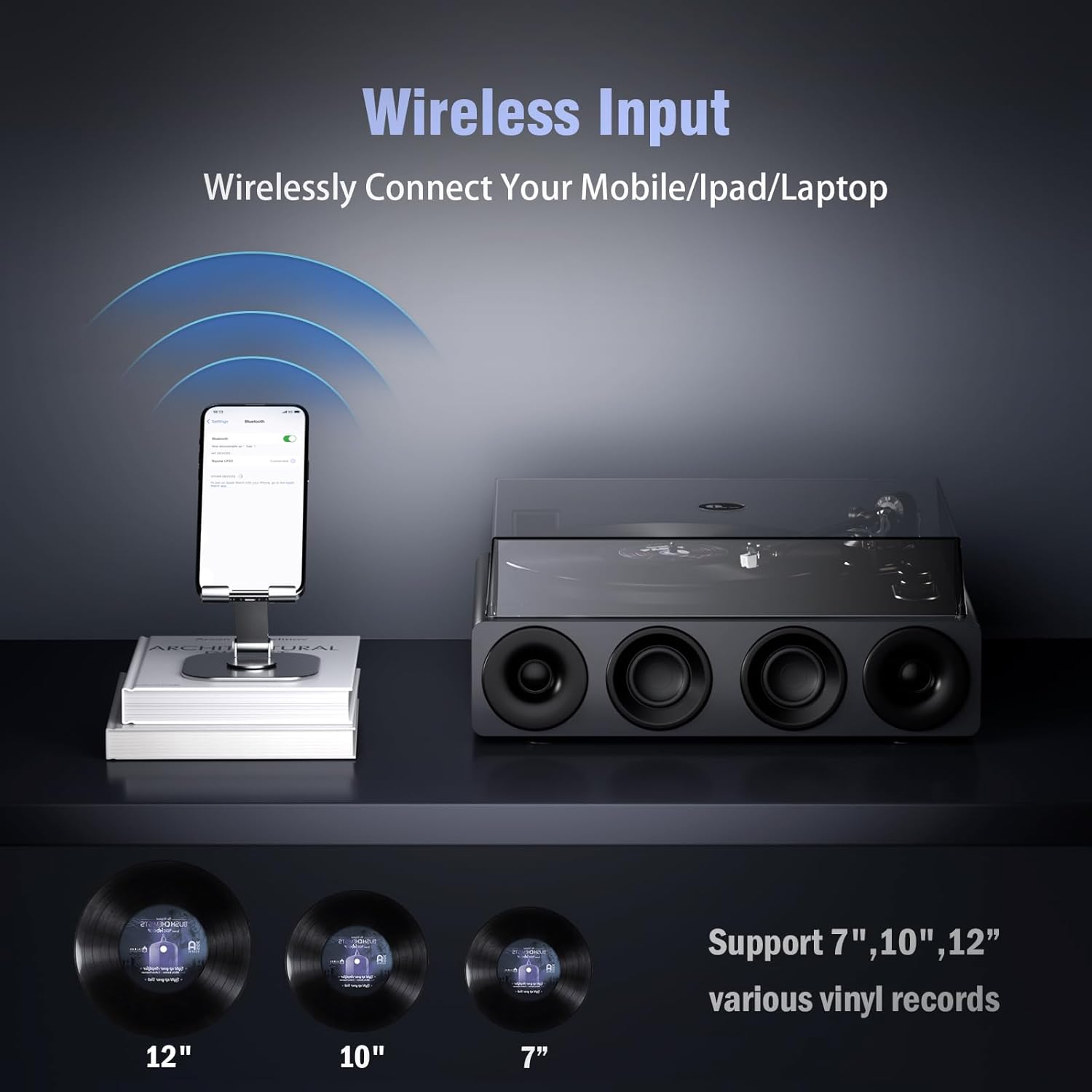 1 by ONE High Fidelity Record Player