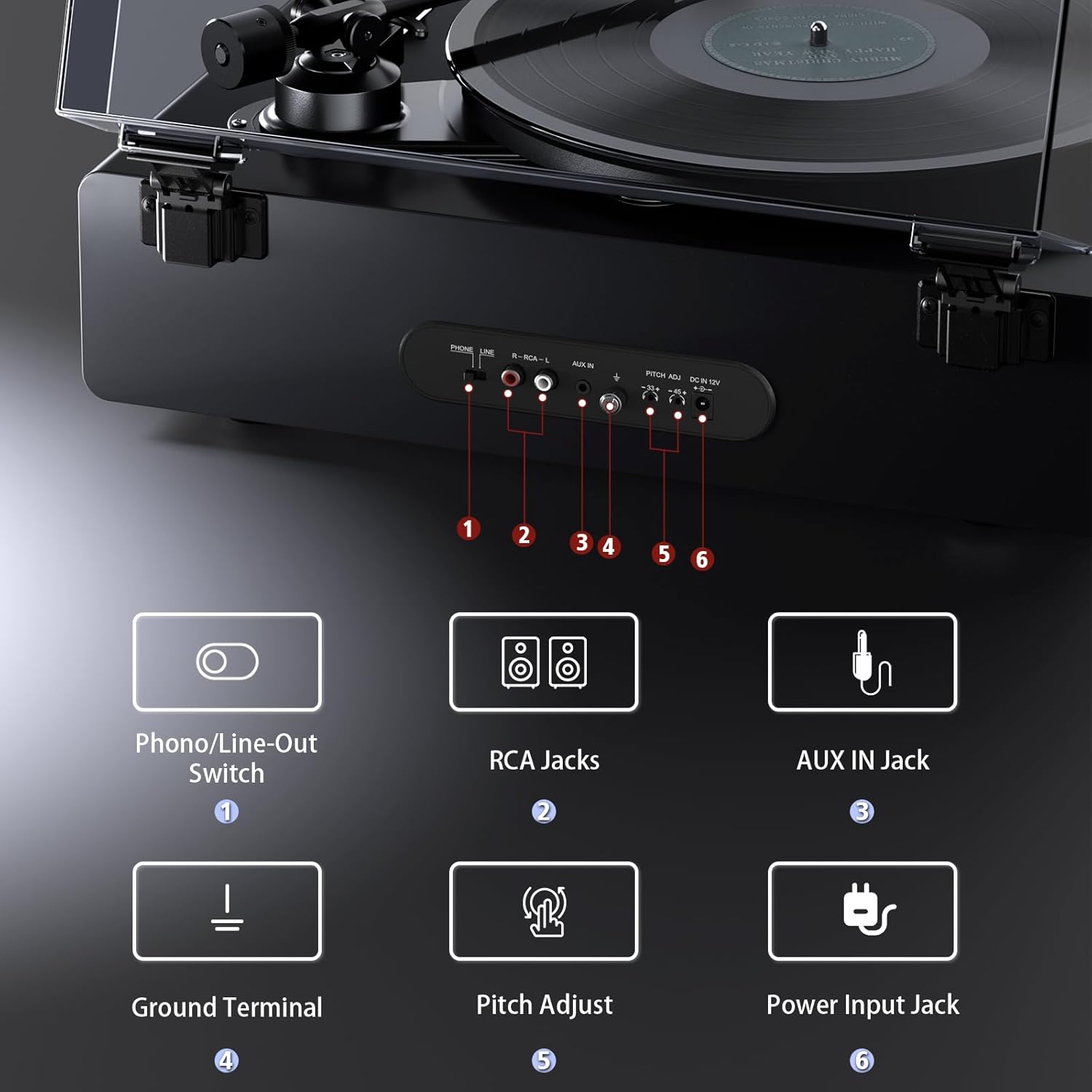 1 by ONE High Fidelity Record Player
