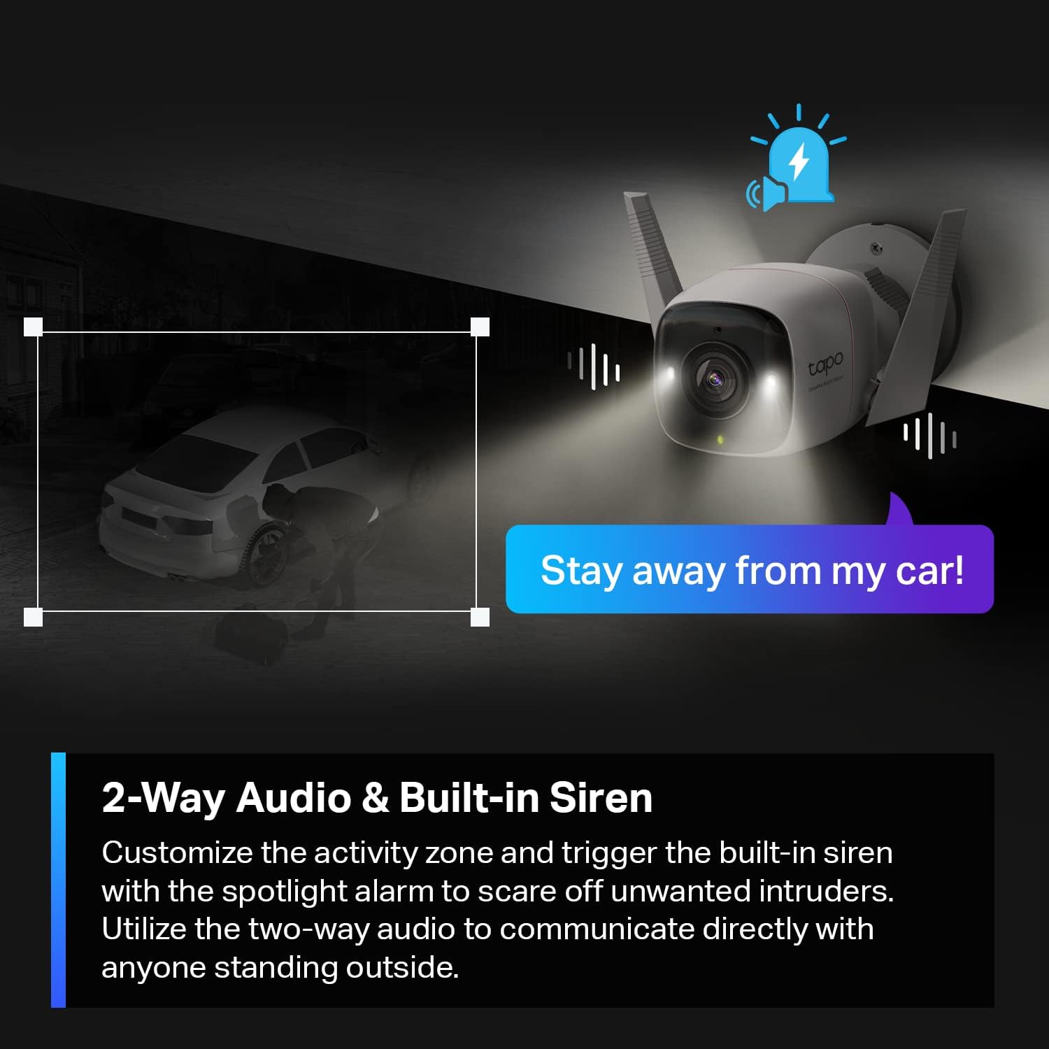 Tapo ColorPro Wi-Fi Outdoor Camera