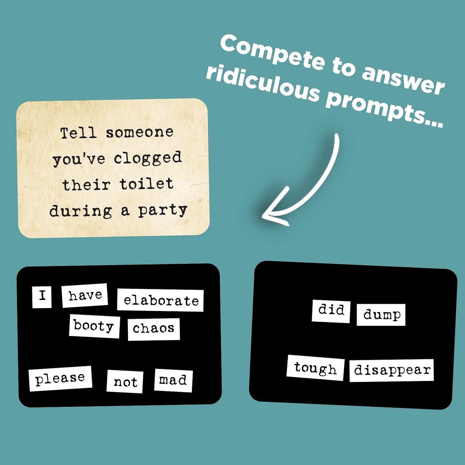 Ransom Notes - The Ridiculous Word Magnet Party Game