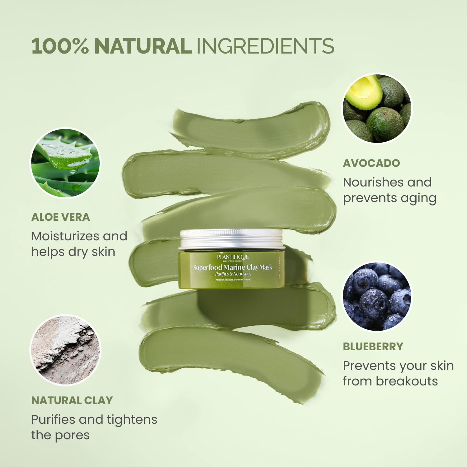 PLANTIFIQUE Korean Skincare Clay Mask