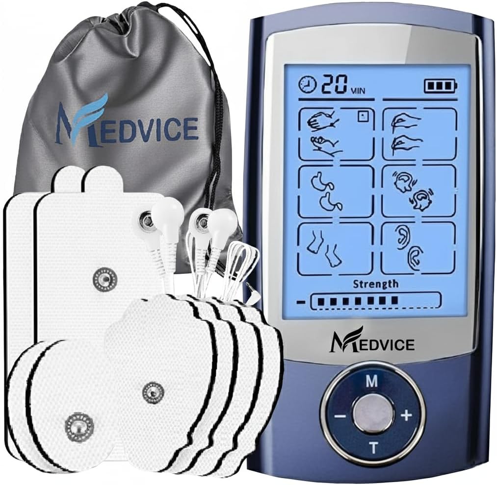 MEDVICE Rechargeable Tens Unit Muscle Stimulator