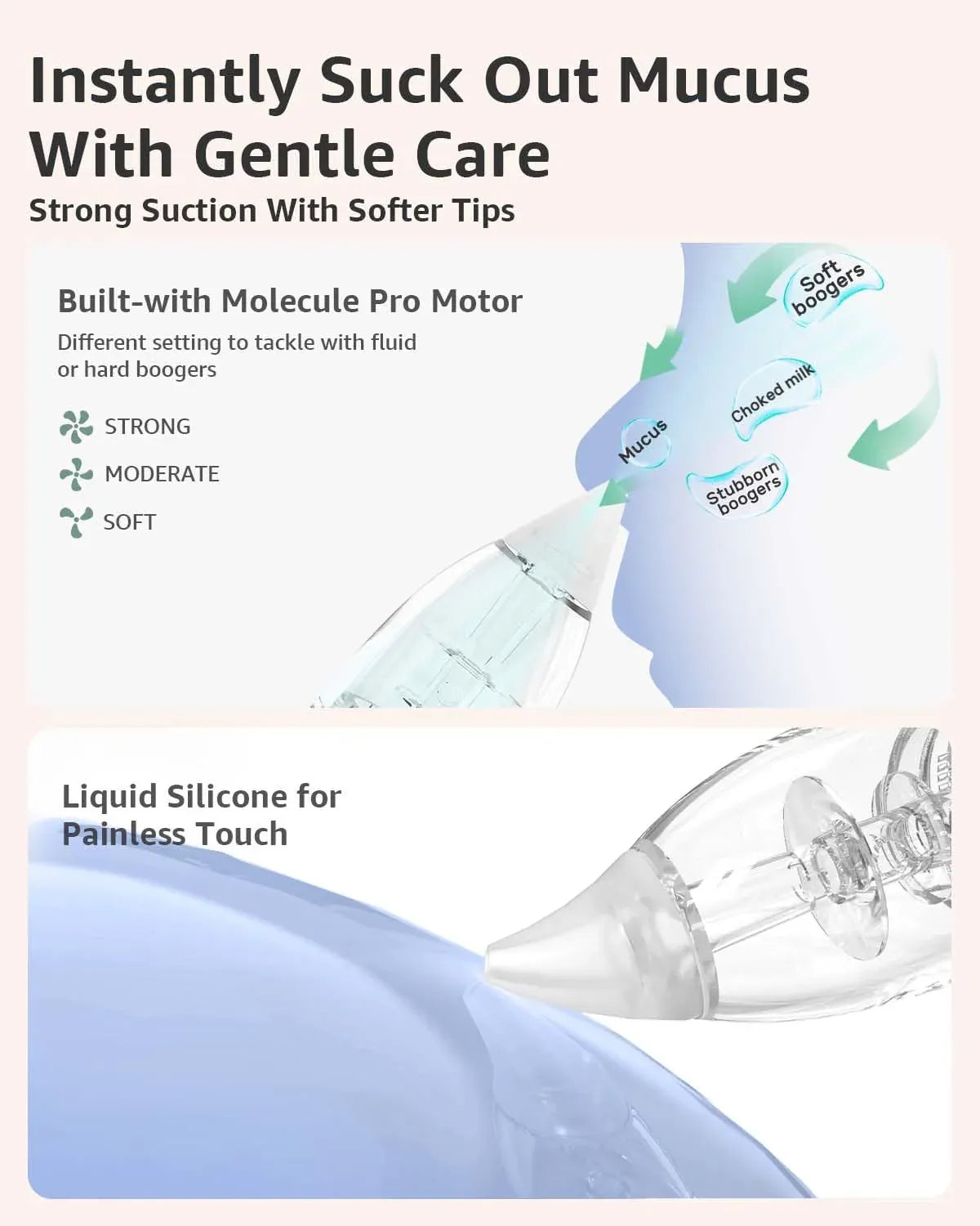 GROWNSY Nasal Aspirator for Baby