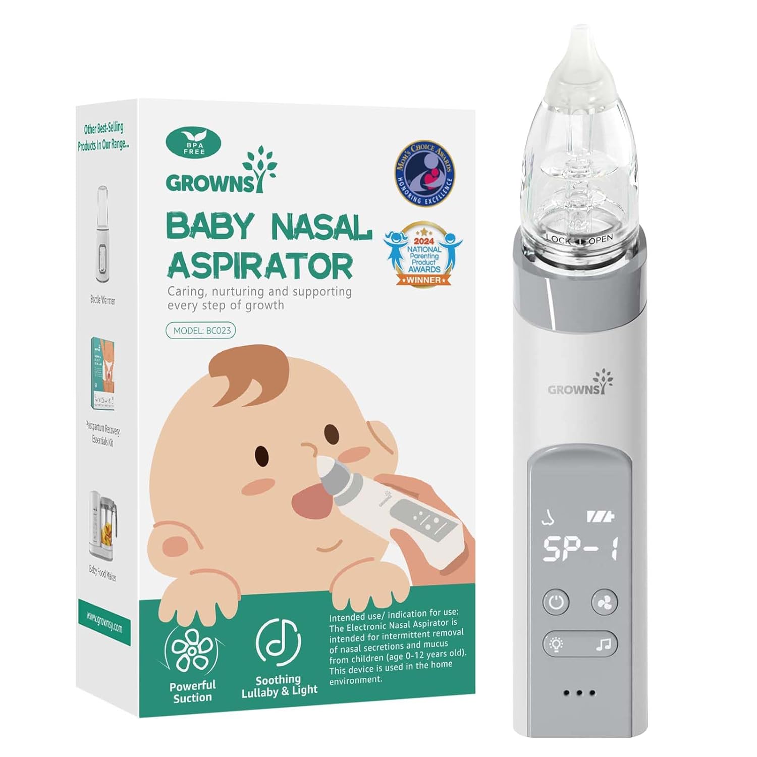 GROWNSY Nasal Aspirator for Baby