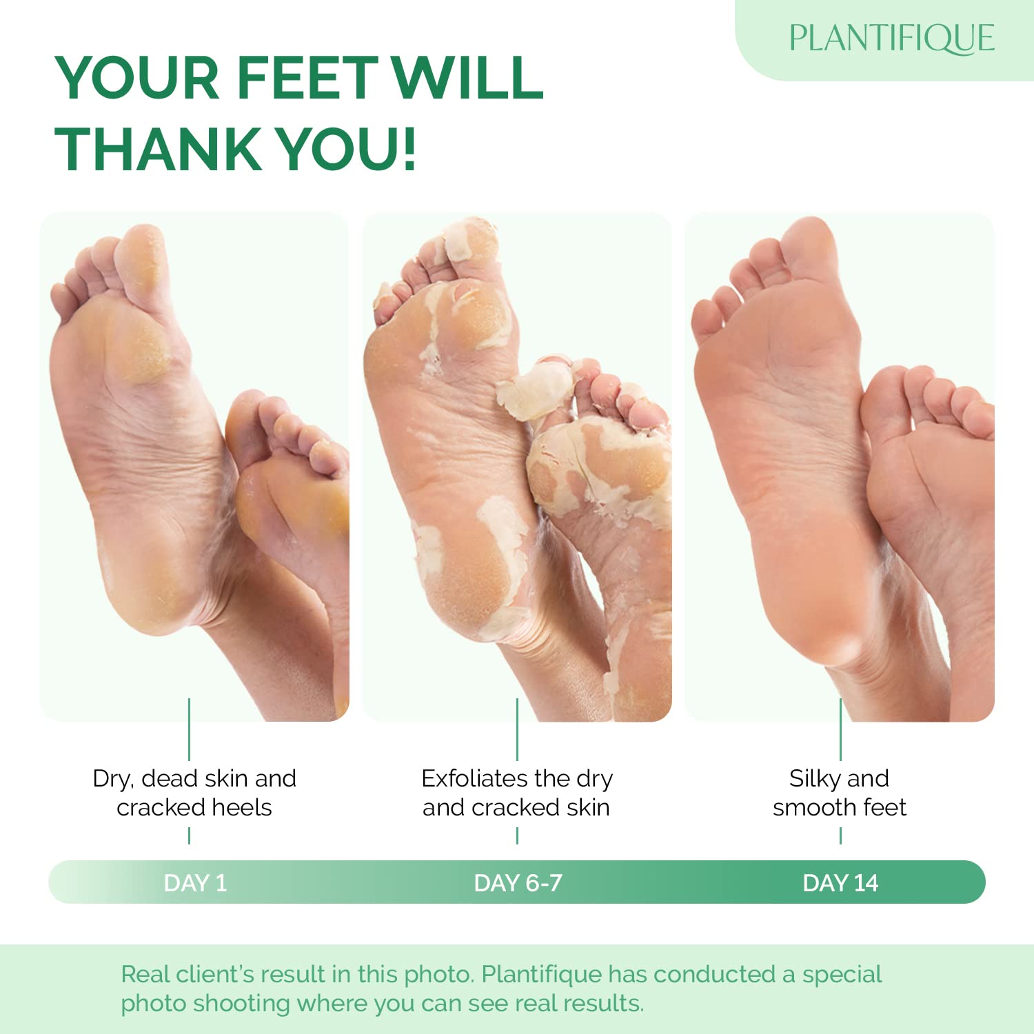 PLANTIFIQUE Foot Peeling Mask 2 Pack