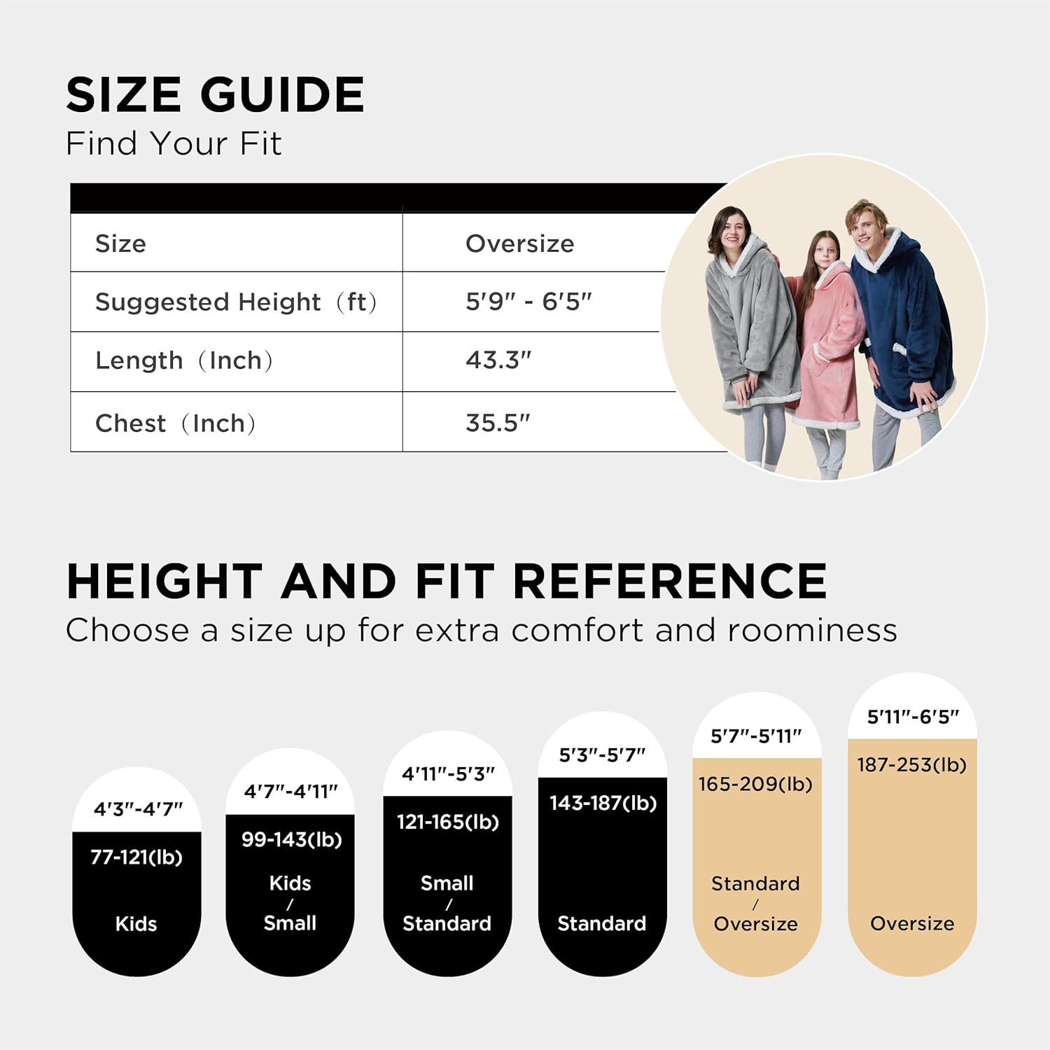 Bedsure Blanket Hoodie