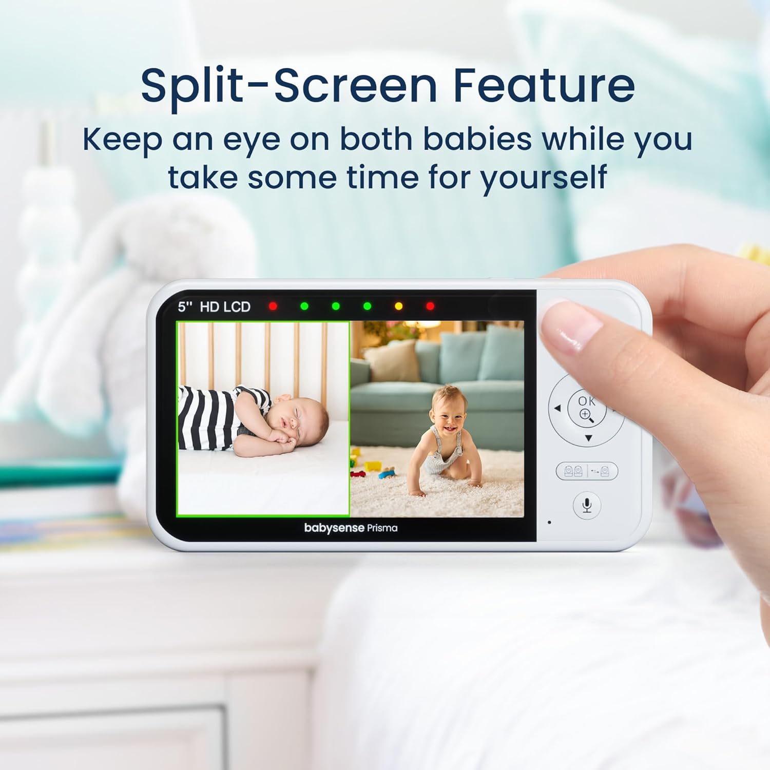 Babysense Prisma Baby Monitor with Camera and Audio