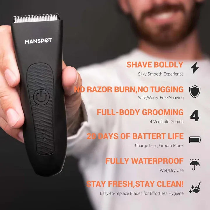 MANSPOT Manscape Groin & Body Hair Trimmer for Men