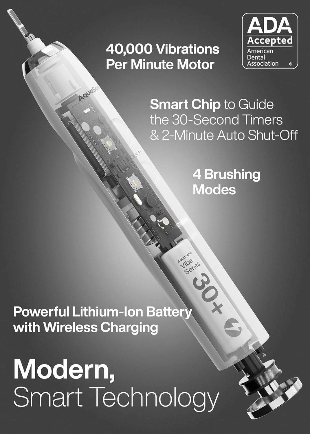 Aquasonic Vibe Series Ultra-Whitening Toothbrush