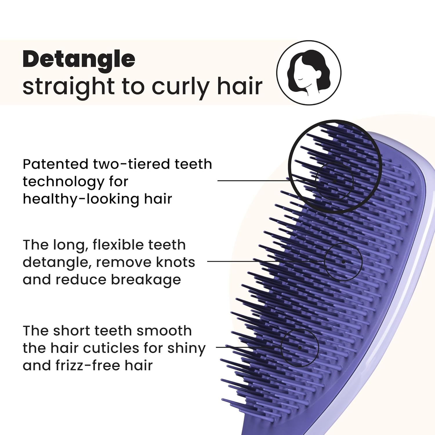 Tangle Teezer Ultimate Detangler Brush for Wet & Dry Hair