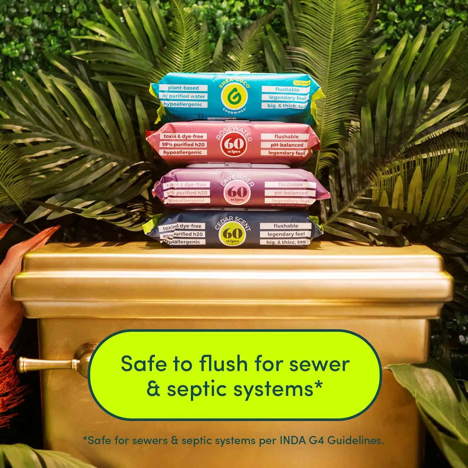 goodwipes Flushable Butt Wipes Made with Vitamin E & Aloe