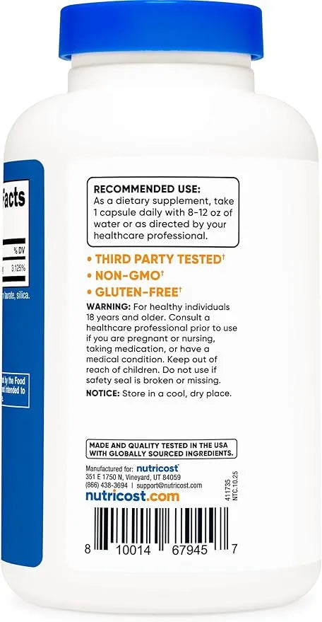 Nutricost Niacinamide (Vitamin B3) 500mg