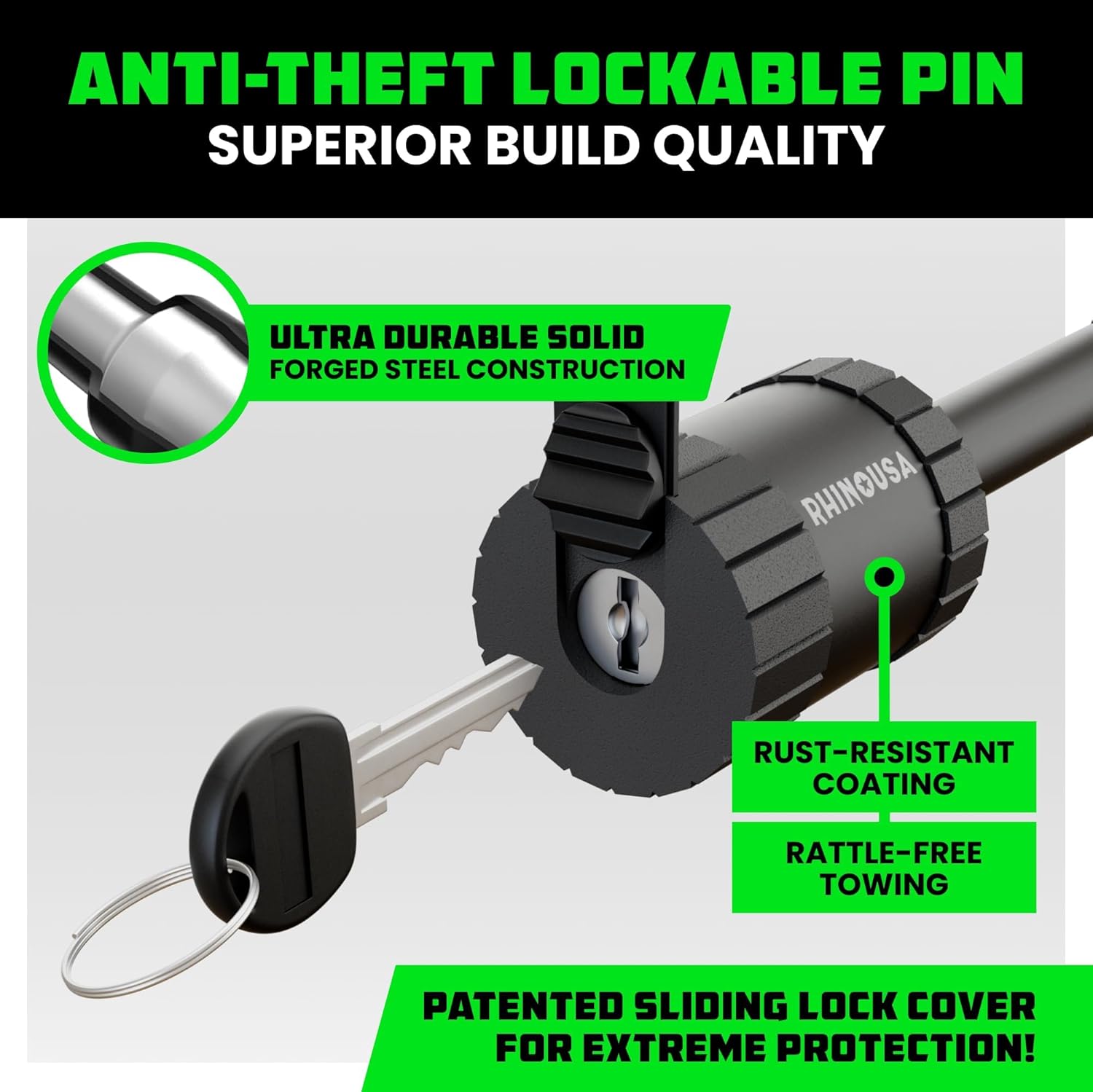 Rhino USA 2” Trailer Hitch Pin