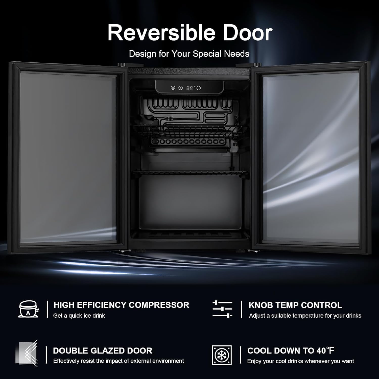 Antarctic Star Wine Cooler, Beverage Refrigerator