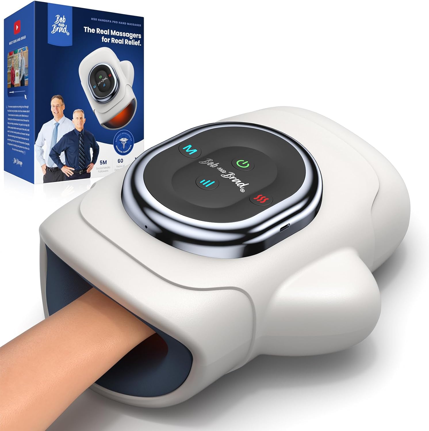 BOB AND BRAD Hand Massager with Heat and Compression