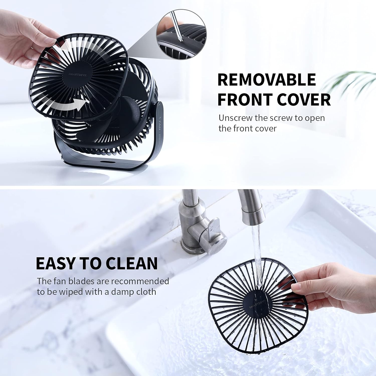 SMARTDEVIL Small USB Desk Fan