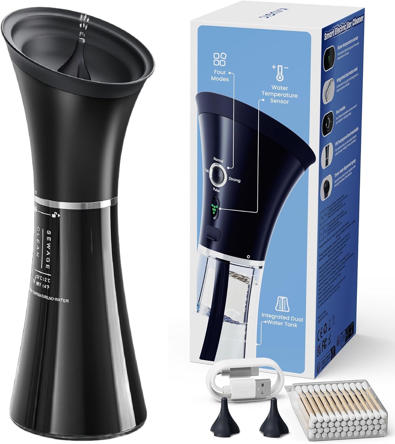 Upgraded Ear Wax Removal with One-Piece Waste Tank