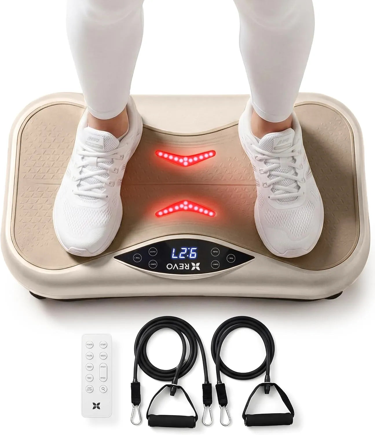 REVO Wave Board with Red Light Therapy | Vibration Plate