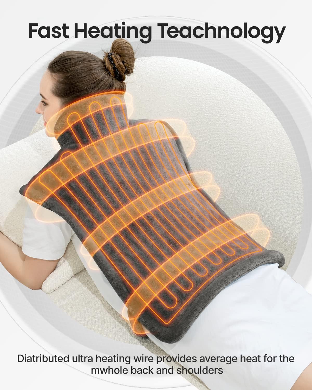 RENPHO Electric Heating Pad for Back