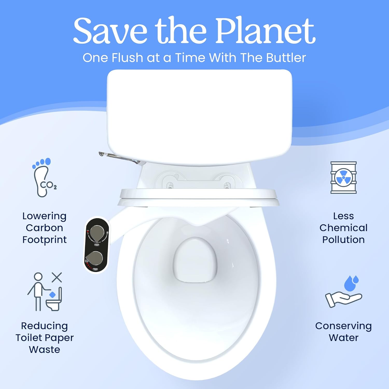 LEAR REAR Bidet Attachment for Toilet Seat