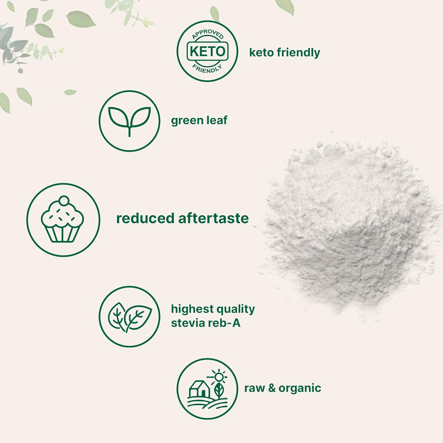Pure Organic Stevia Powder