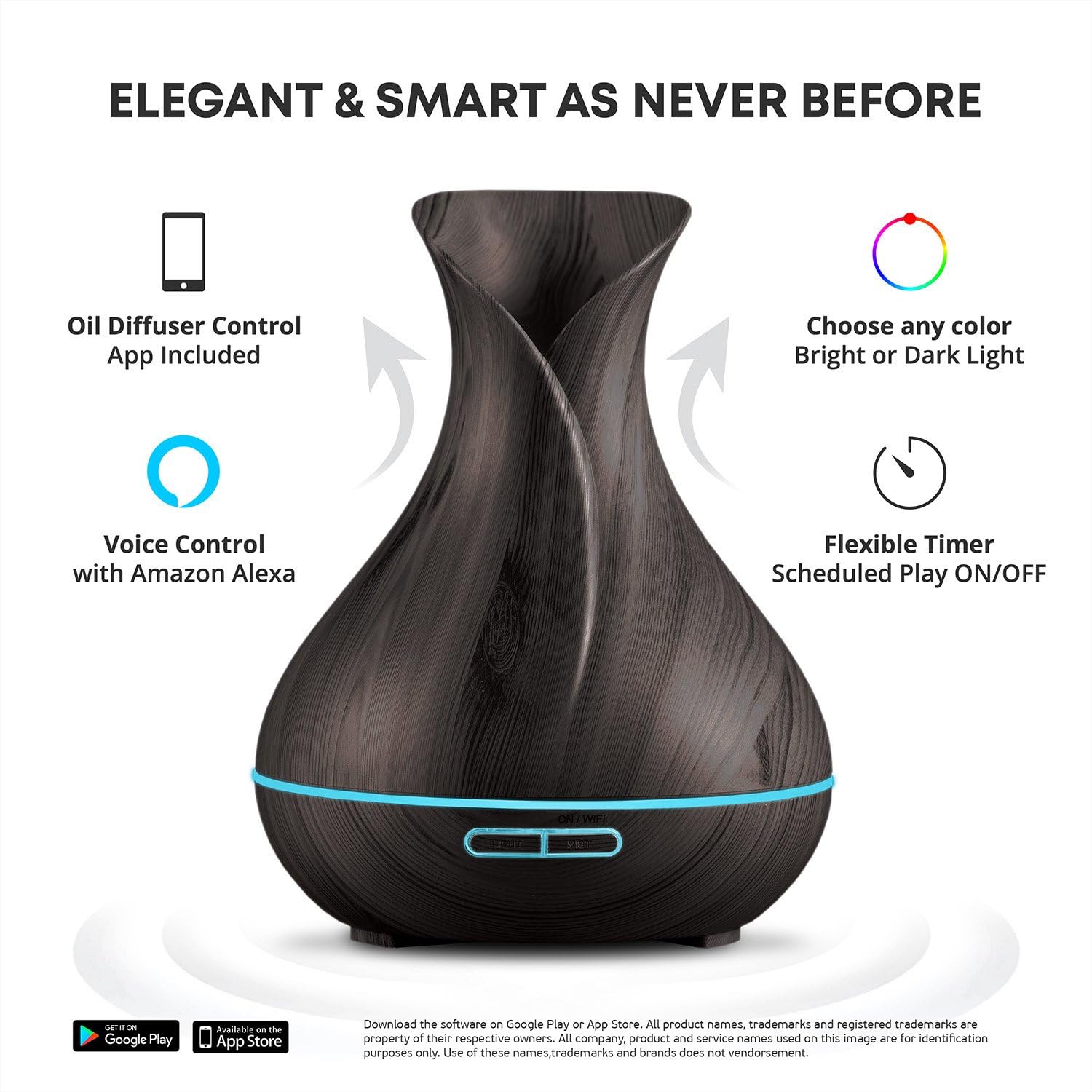 Sierra Modern Home Aromatherapy Diffuser - Thumbnail 5