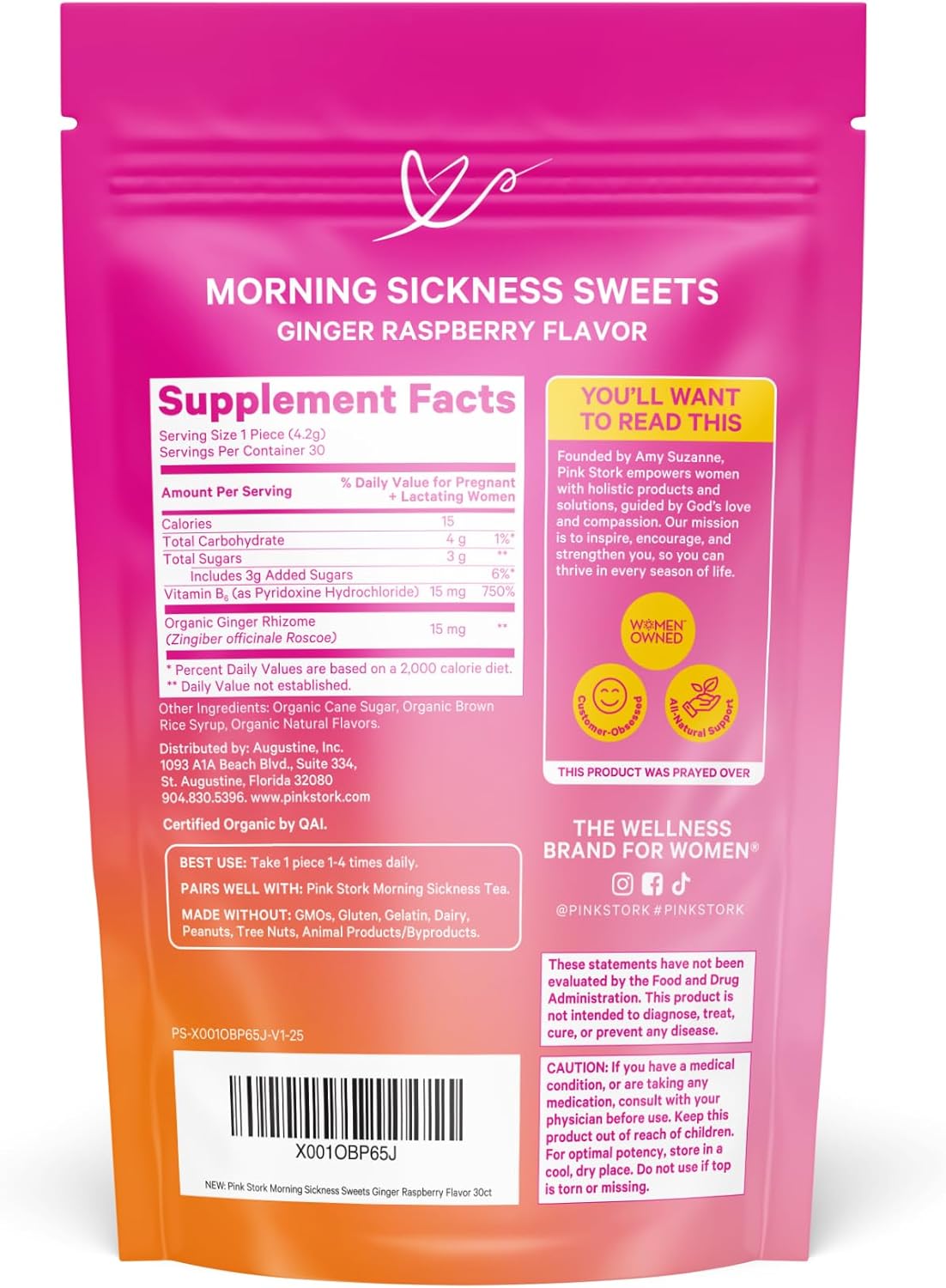 Pink Stork Morning Sickness Sweets