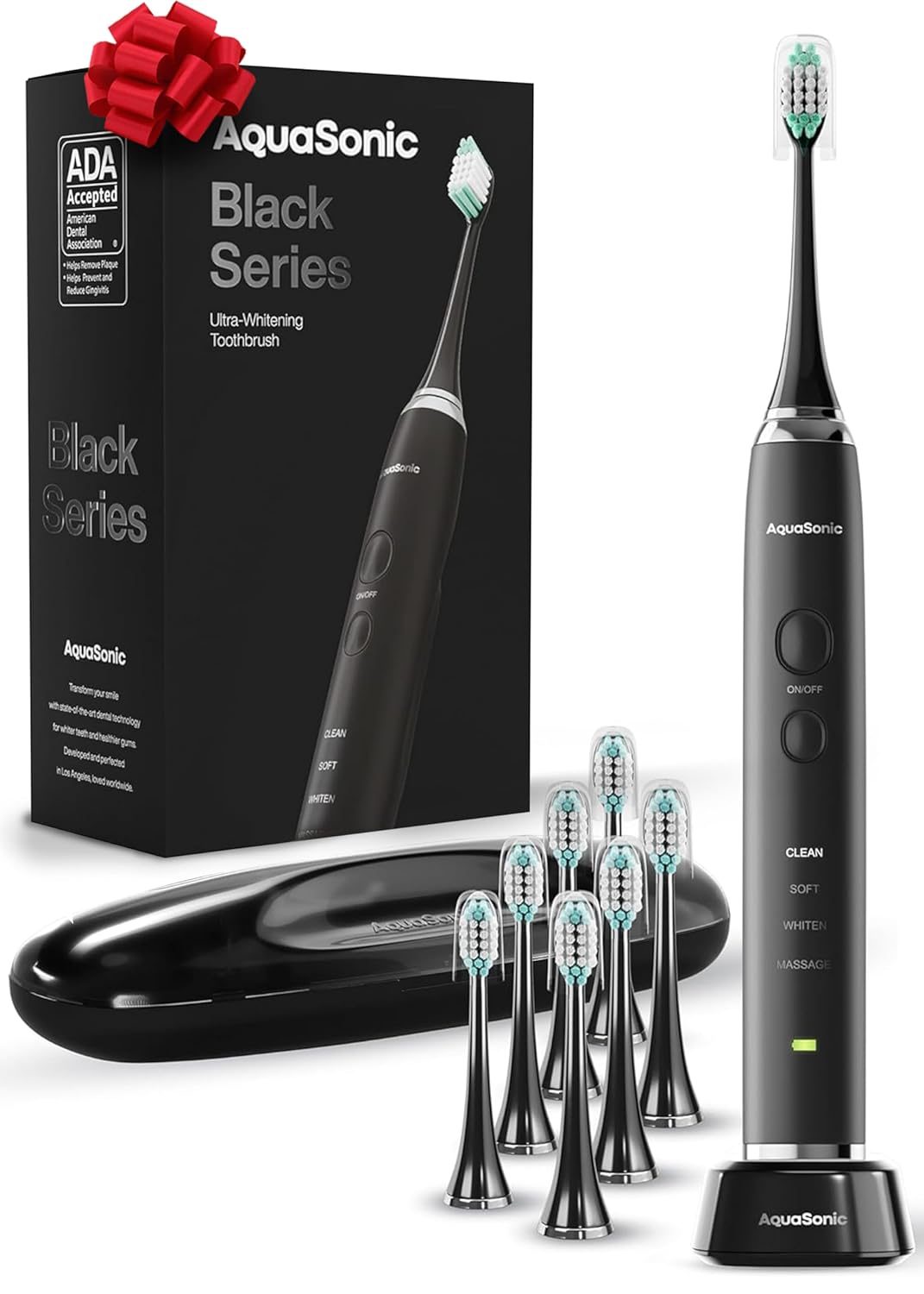 Aquasonic Black Series Ultra Whitening Toothbrush