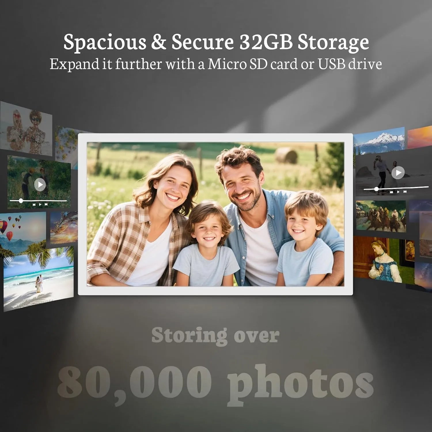 BSIMB Large Digital Picture Frame