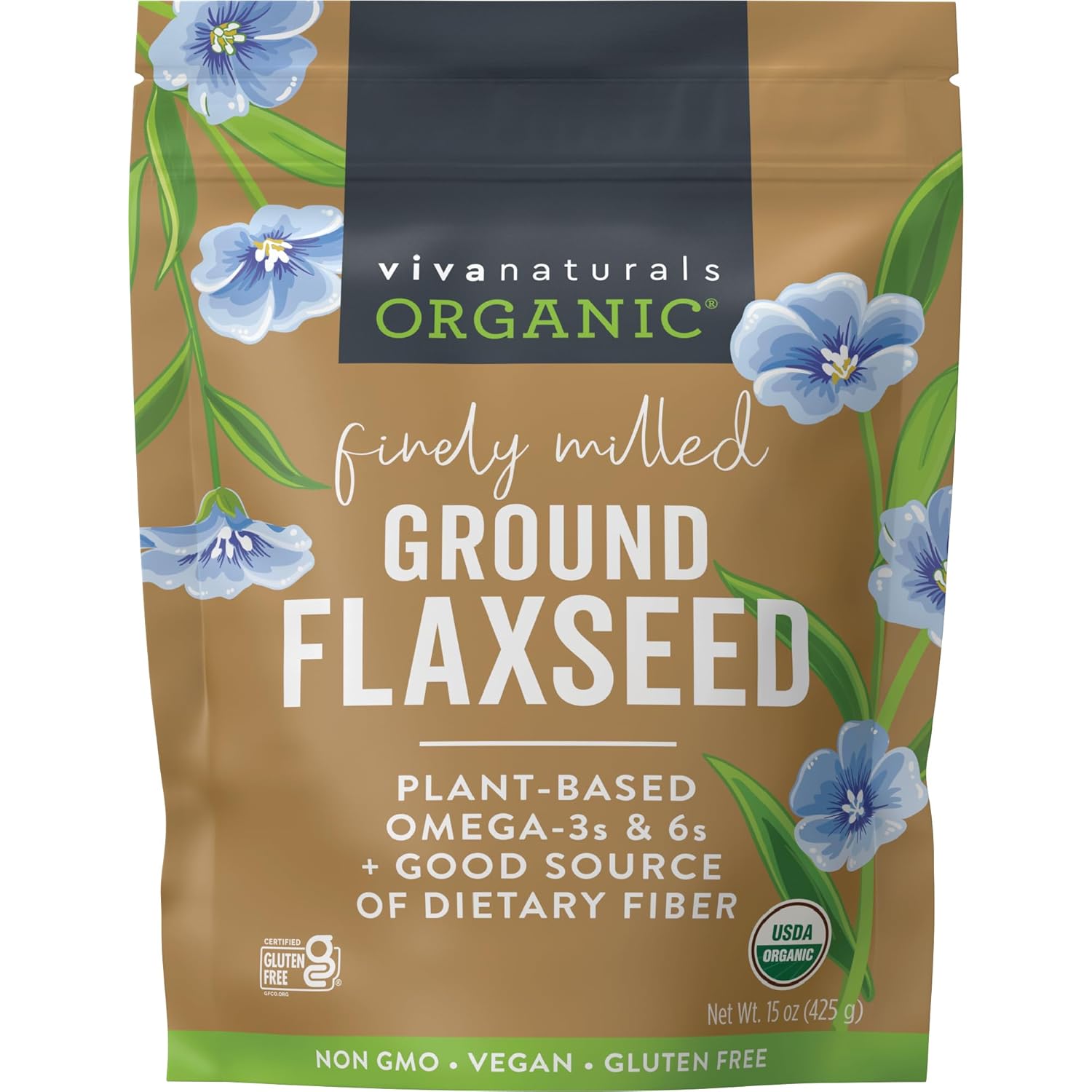 Viva Naturals Organic Ground Flaxseed
