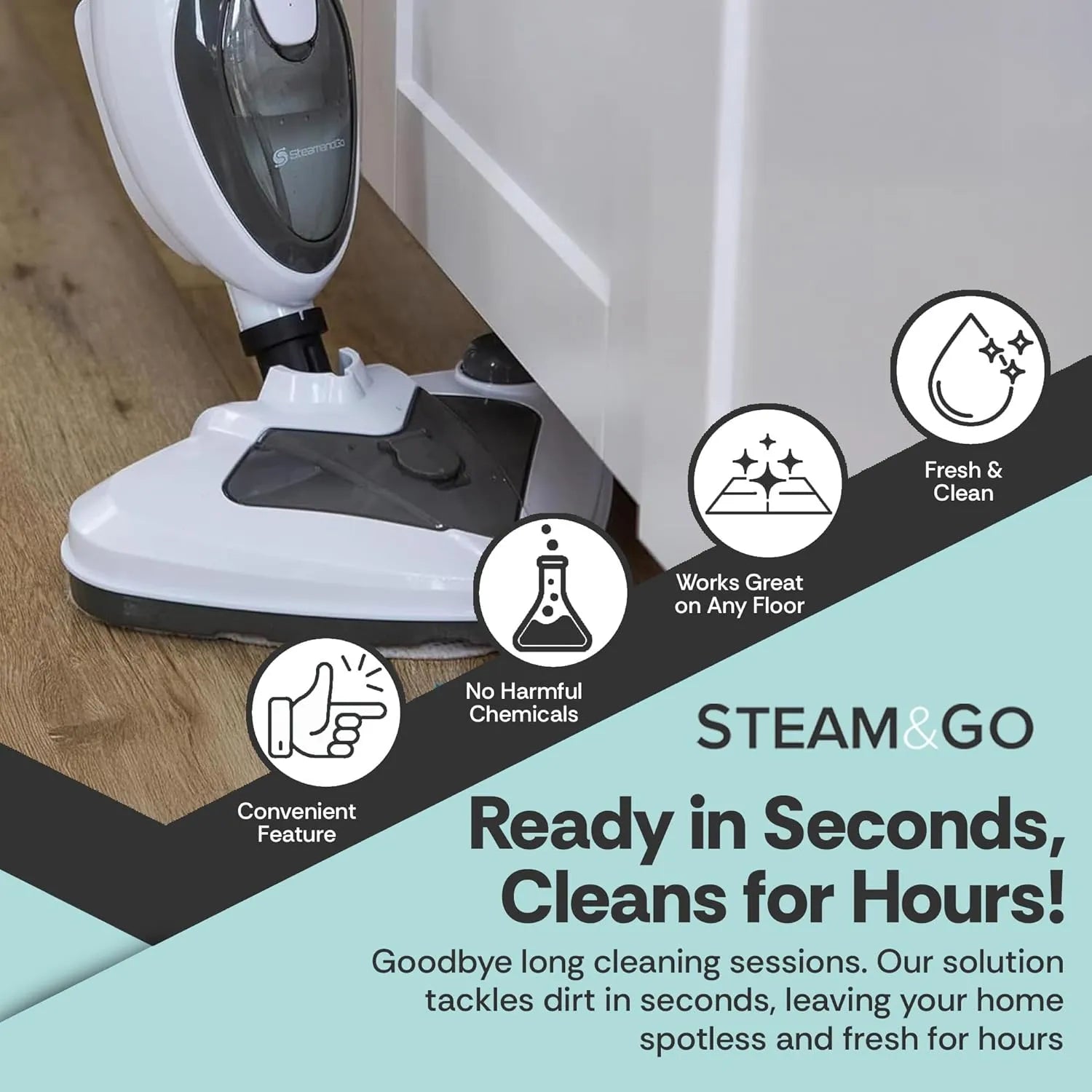 Steam & Go 10-in-1 Multi-Surface Steam Mop