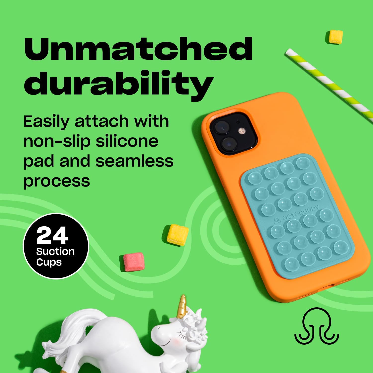 OCTOBUDDY Classic - Silicone Suction Phone Case