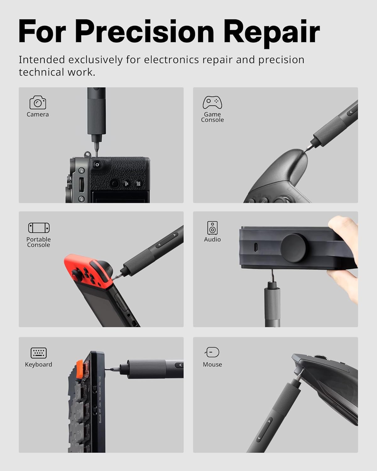 HOTO 25-in-1 Mini Electric Screwdriver