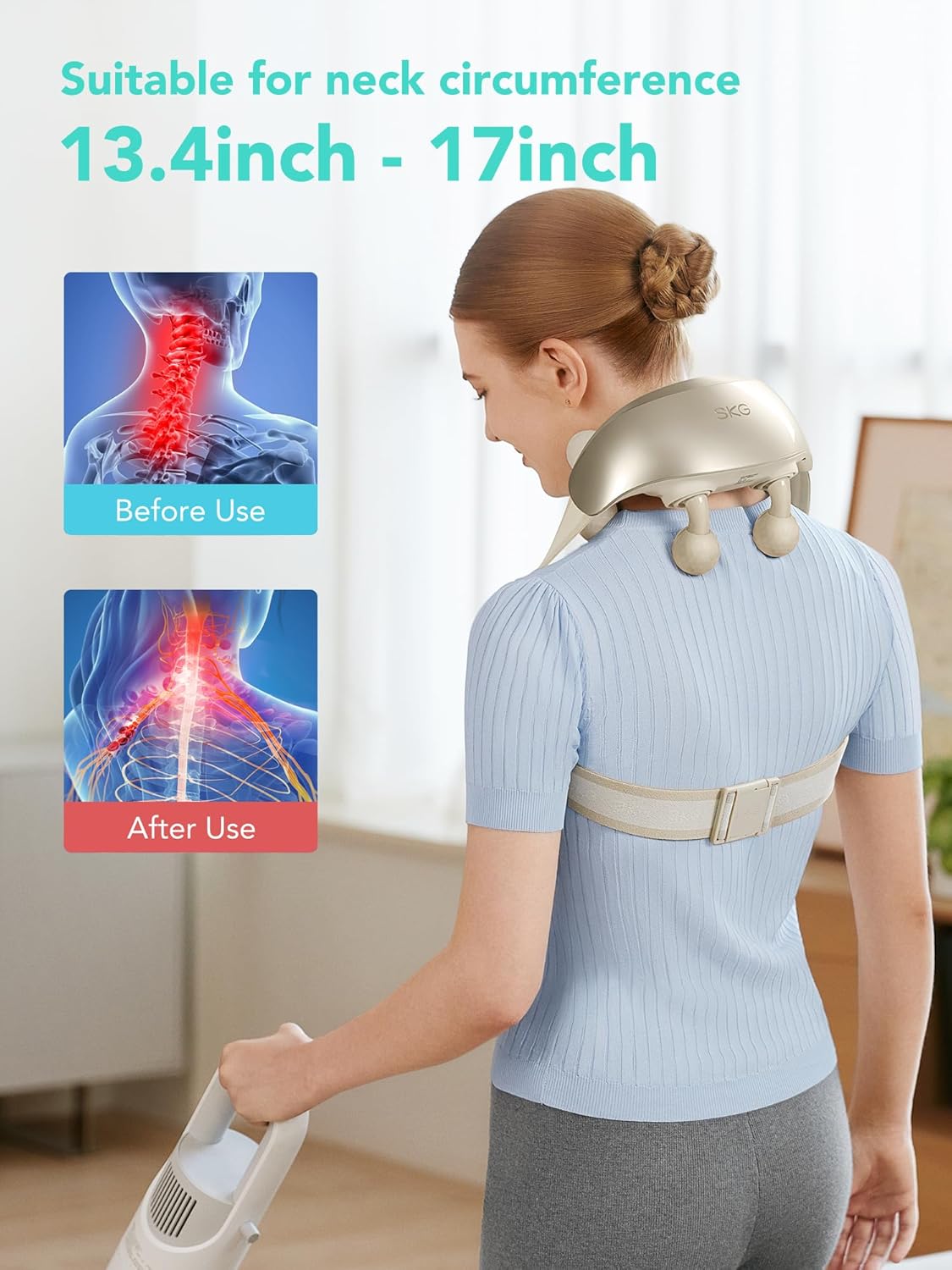 SKG Neck Massager for Pain Relief Deep