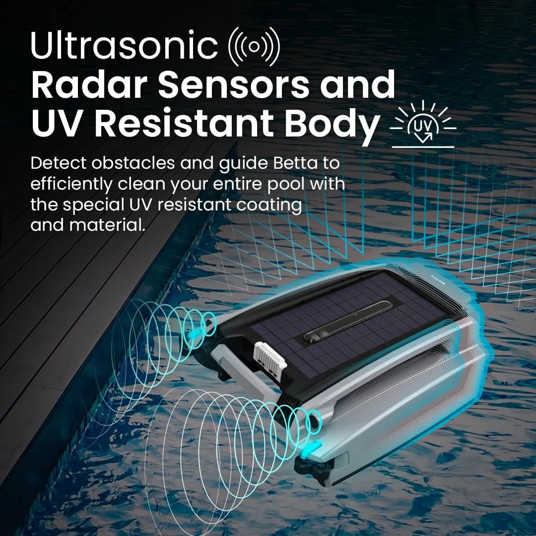 Betta SE Plus - Solar-Powered Robotic Pool Skimmer