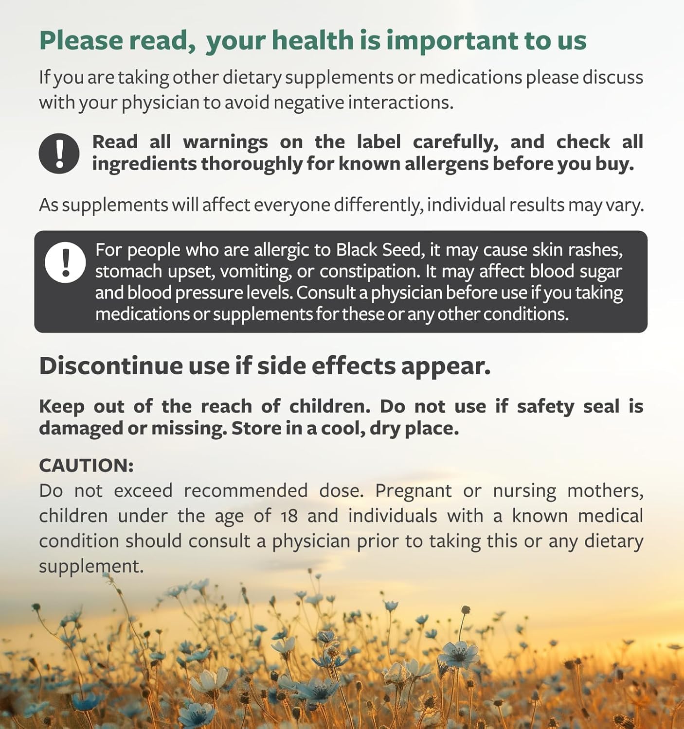 USDA Organic Black Cumin Seed Oil Liquid